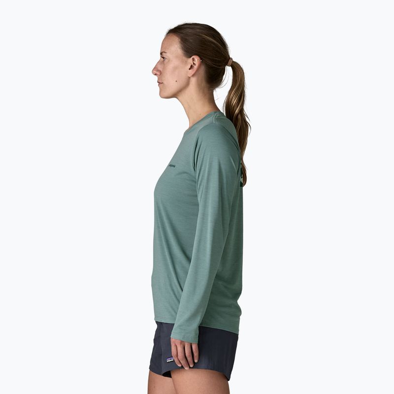 Dámsky longsleeve Patagonia Capilene Cool Daily Shirt - Boardshort Logo blue sage/light blue sage x-dye 4
