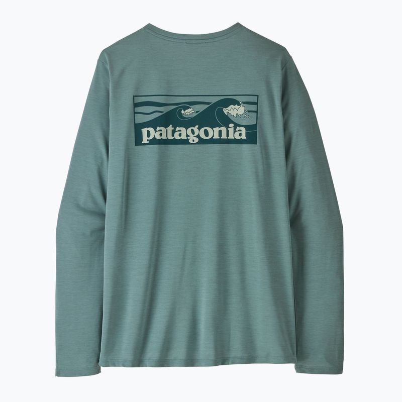 Dámsky longsleeve Patagonia Capilene Cool Daily Shirt - Boardshort Logo blue sage/light blue sage x-dye 5