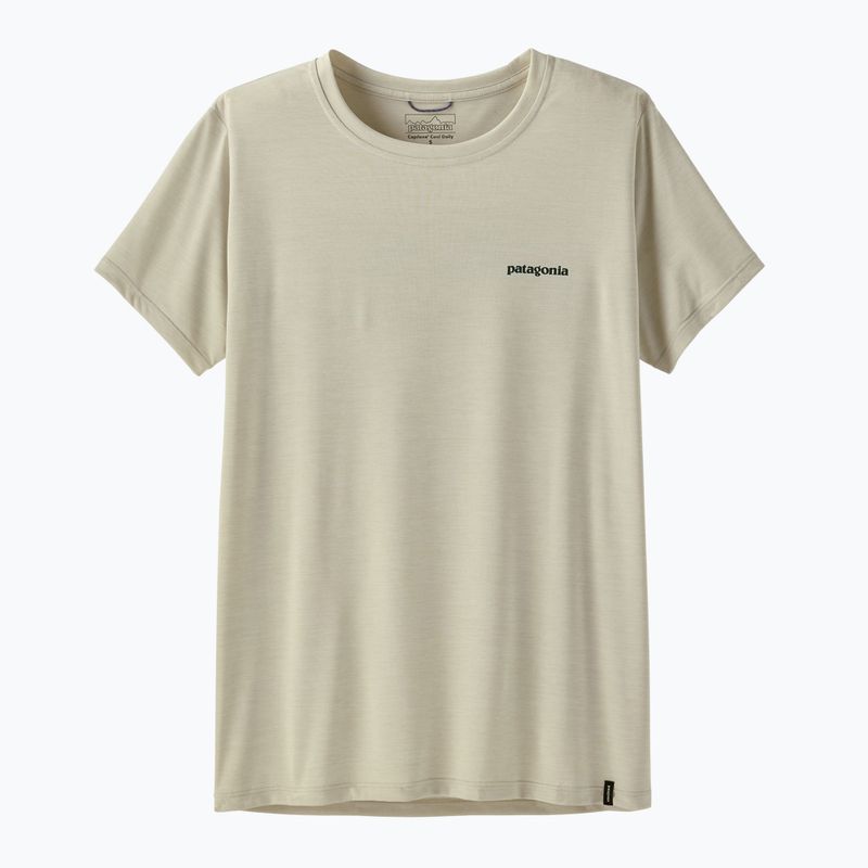 Dámske tričko Patagonia Capilene Cool Daily Shirt - Boardshort Logo dyno white 5
