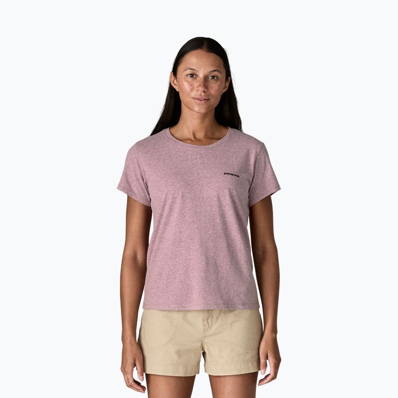 Dámske tričko Patagonia P-6 Logo Responsibili-Tee qulet violet