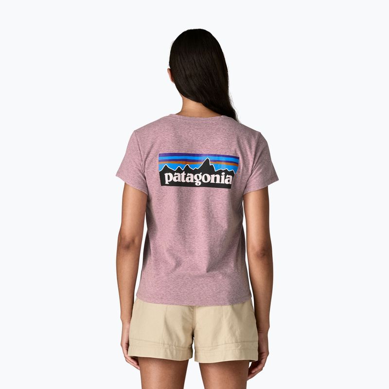 Dámske tričko Patagonia P-6 Logo Responsibili-Tee qulet violet 3