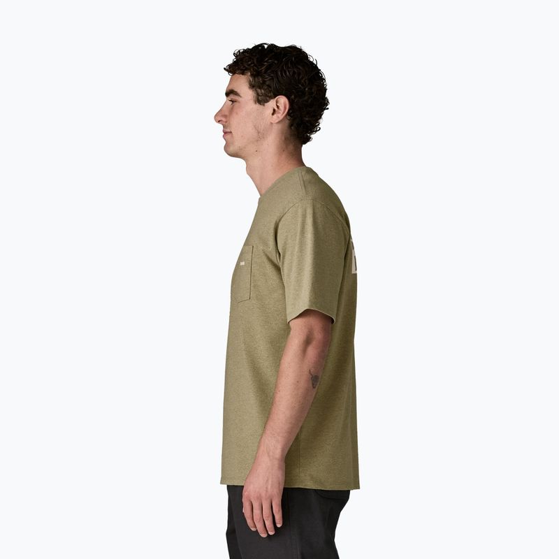 Pánske tričko Patagonia Boardshort Logo Pocket Responsibili gumtree green 4