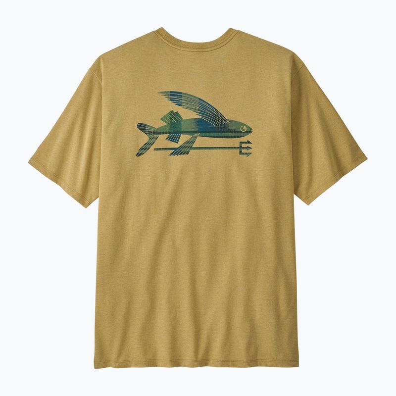 Pánske tričko Patagonia Flying Fish Responsibili Tee limestone yellow/heritage fitz 5