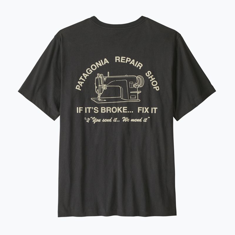 Pánske tričko Patagonia Repair Shop ink black 2