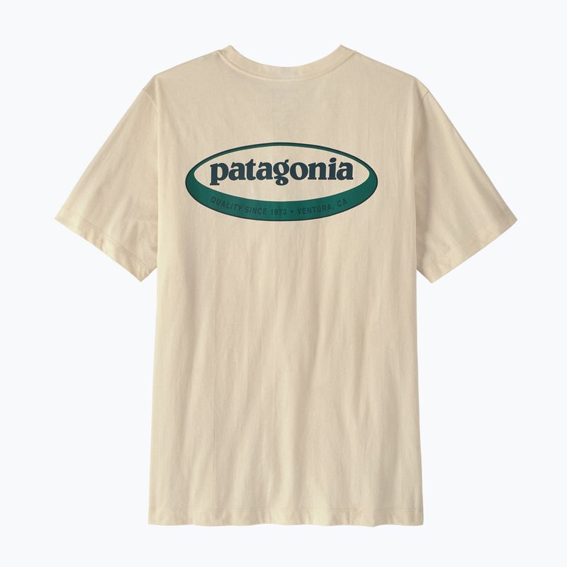 Pánske tričko Patagonia '95 Oval Logo undyed natural 2