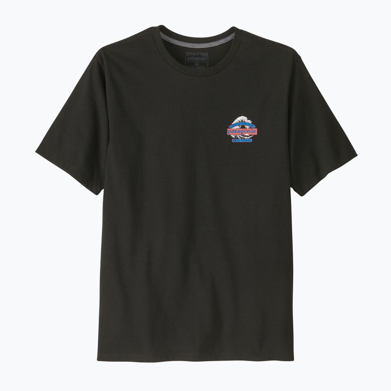 Pánske trekingové tričko Patagonia Great Waves Responsibili Tee black