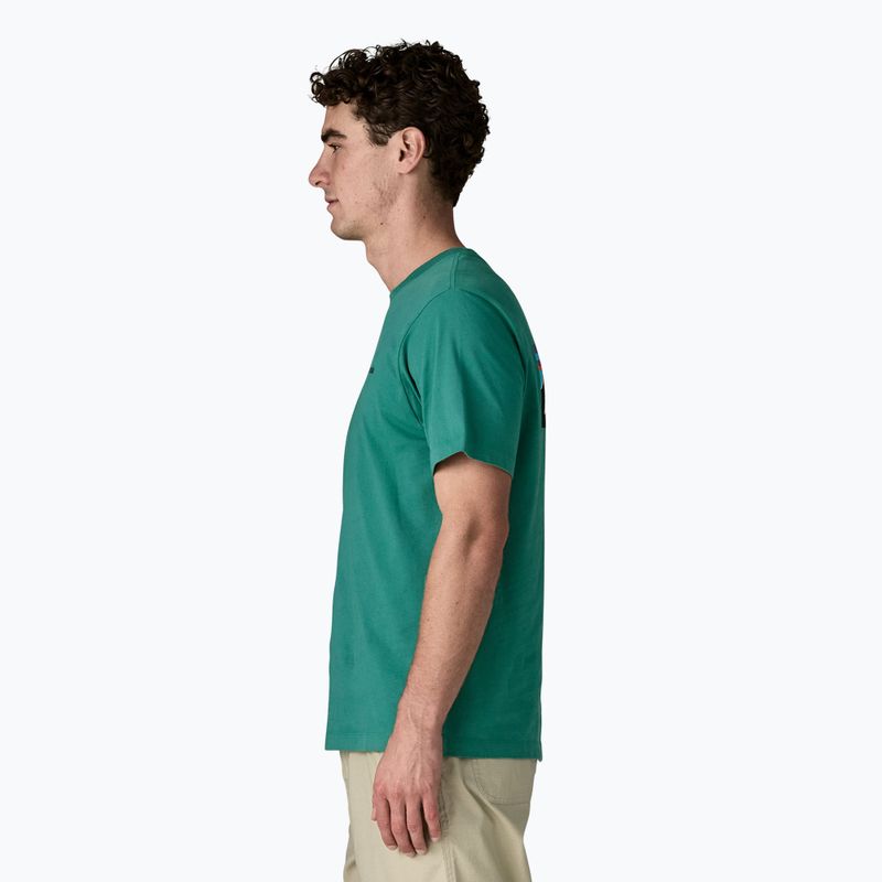 Pánske tričko Patagonia P-6 Logo gem green 4