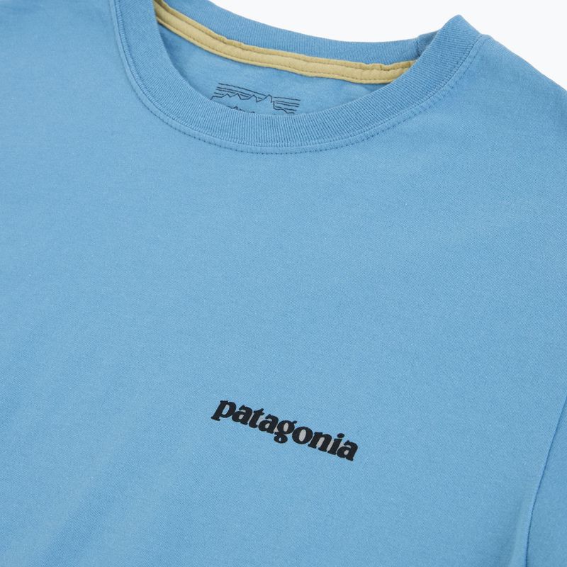 Pánske tričko Patagonia P-6 Shore blue logo 3