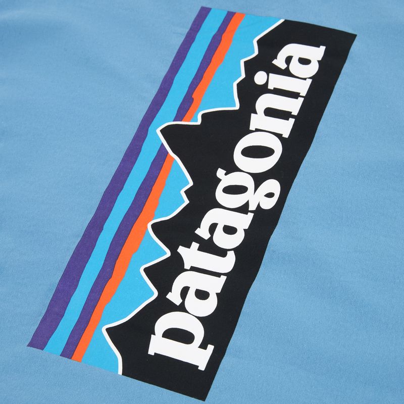 Pánske tričko Patagonia P-6 Shore blue logo 4