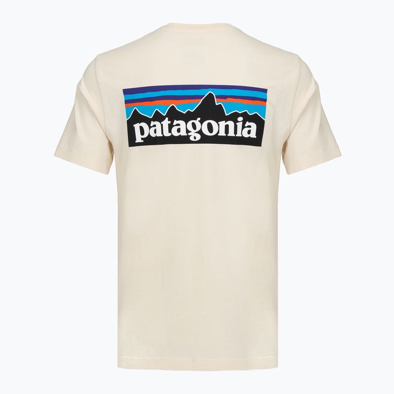 Pánske tričko Patagonia P-6 Logo undyed natural 2