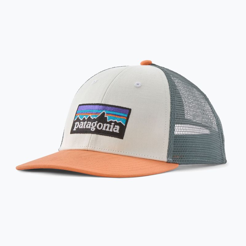 Šiltovka Patagonia P-6 Logo LoPro Trucker white w/peach sherbet 3