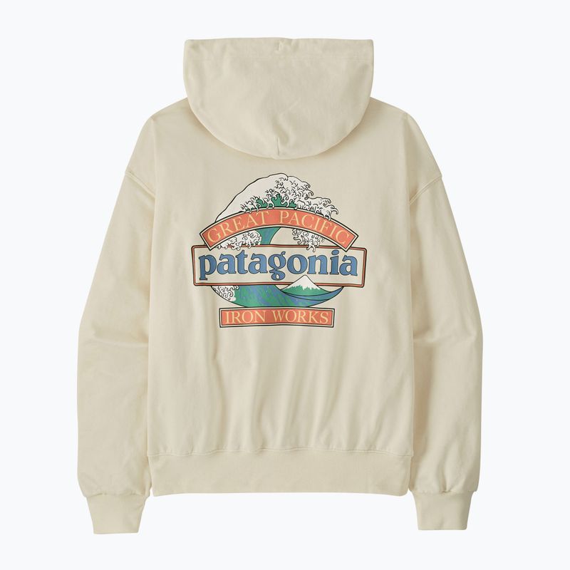Pánska mikina Patagonia Great Waves Daily Hoody wool white 2