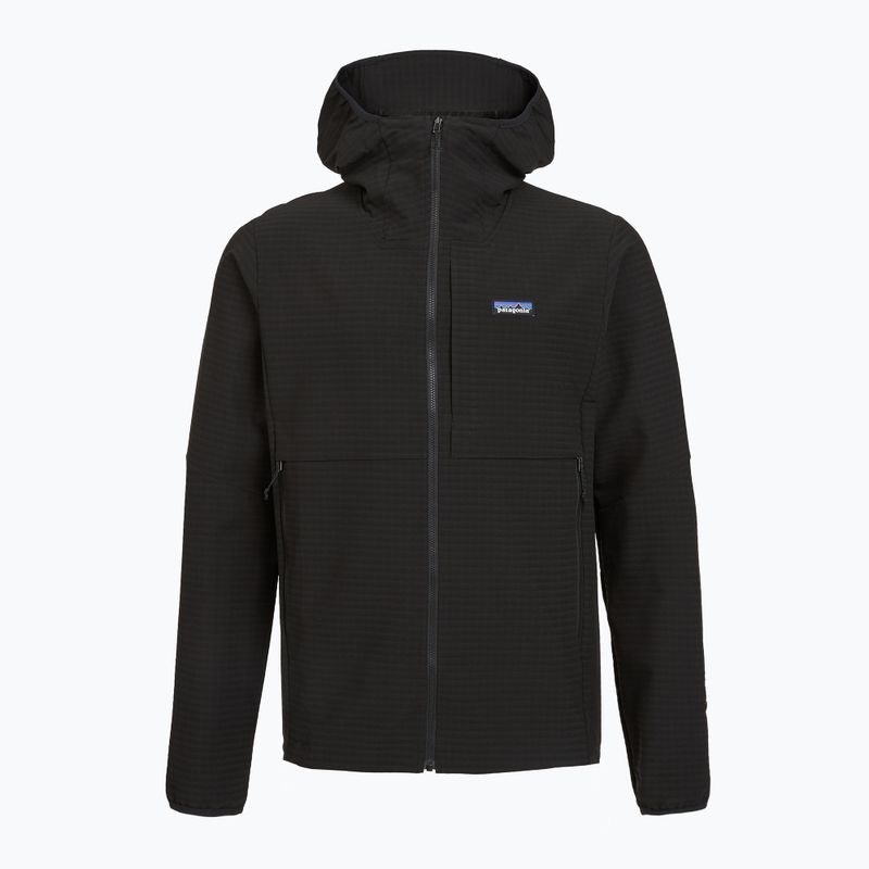 Pánska softshellová bunda Patagonia R1 TechFace Hoody black 2