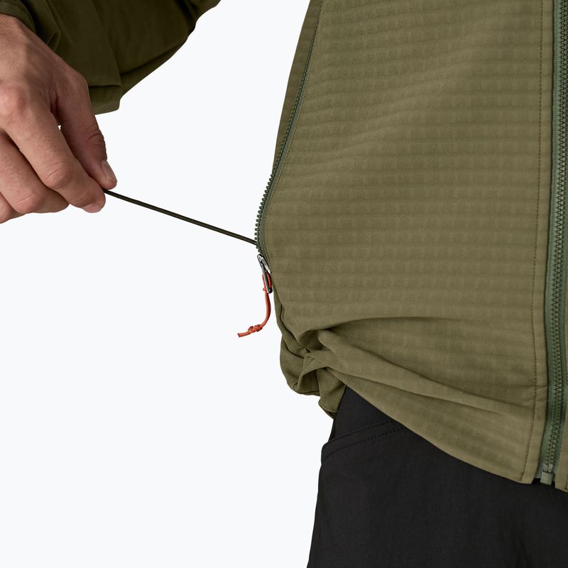 Pánska softshellová bunda Patagonia R1 TechFace Hoody basin green 10