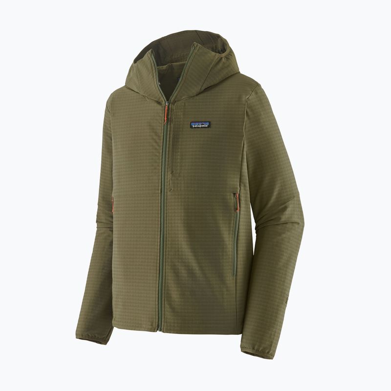 Pánska softshellová bunda Patagonia R1 TechFace Hoody basin green 12