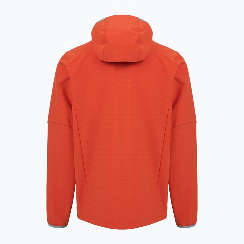 Pánska softshellová bunda Patagonia R1 TechFace Hoody hot ember 2