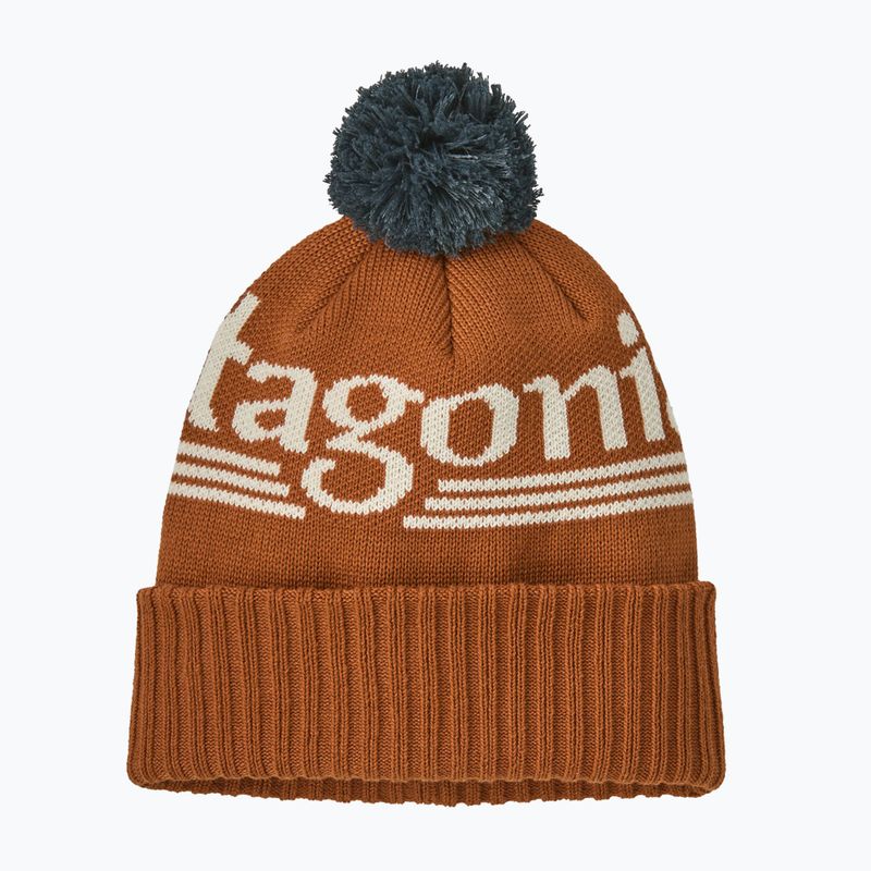 Zimná čiapka Patagonia Powder Town hut tripper logo: cinnamon brown 2