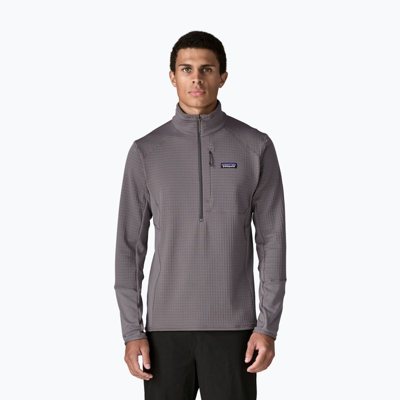 Pánska trekingová mikina Patagonia R1 Pullover may grey 2