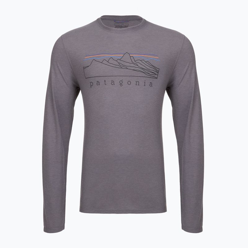 Pánske tričko longsleeve Patagonia Cap Cool Trail Stratapeaks may grey