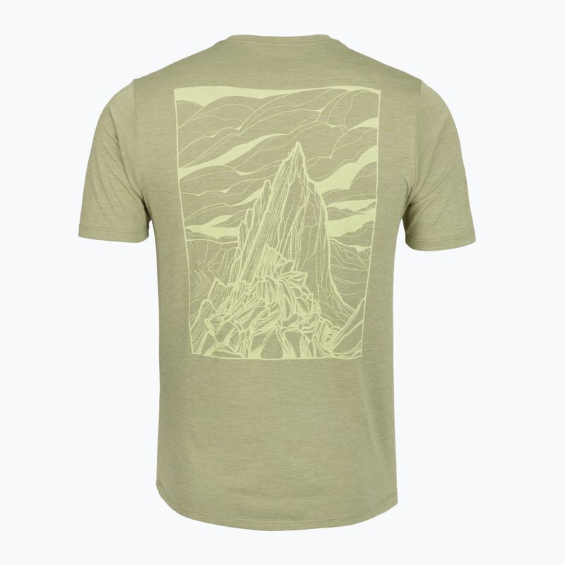 Pánske tričko Patagonia Cap Cool Daily Shirt - Cloud Crag gumtree green - light gumtree green x-dye 2