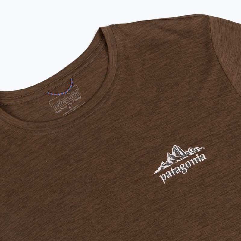 Pánske trekové tričko longsleeve Patagonia Cap Cool Daily Hut Tripper LS berm brown - light berm brown x-dye 3