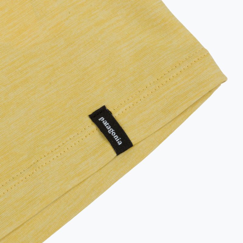 Pánske tričko longsleeve Patagonia Cap Cool Daily Boardshort Logo LS limestone yellow - Light Limestone yellow x-dye 4