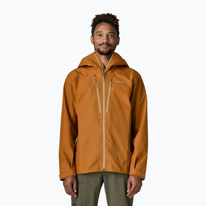 Pánska nepremokavá bunda Patagonia Triolet cinnamon brown 2
