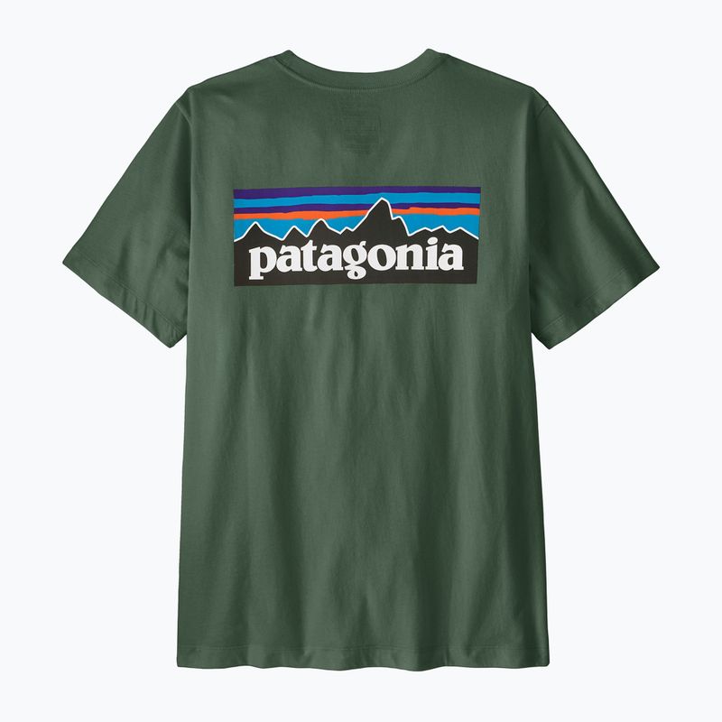 Pánske tričko Patagonia P-6 Logo canopy green 2