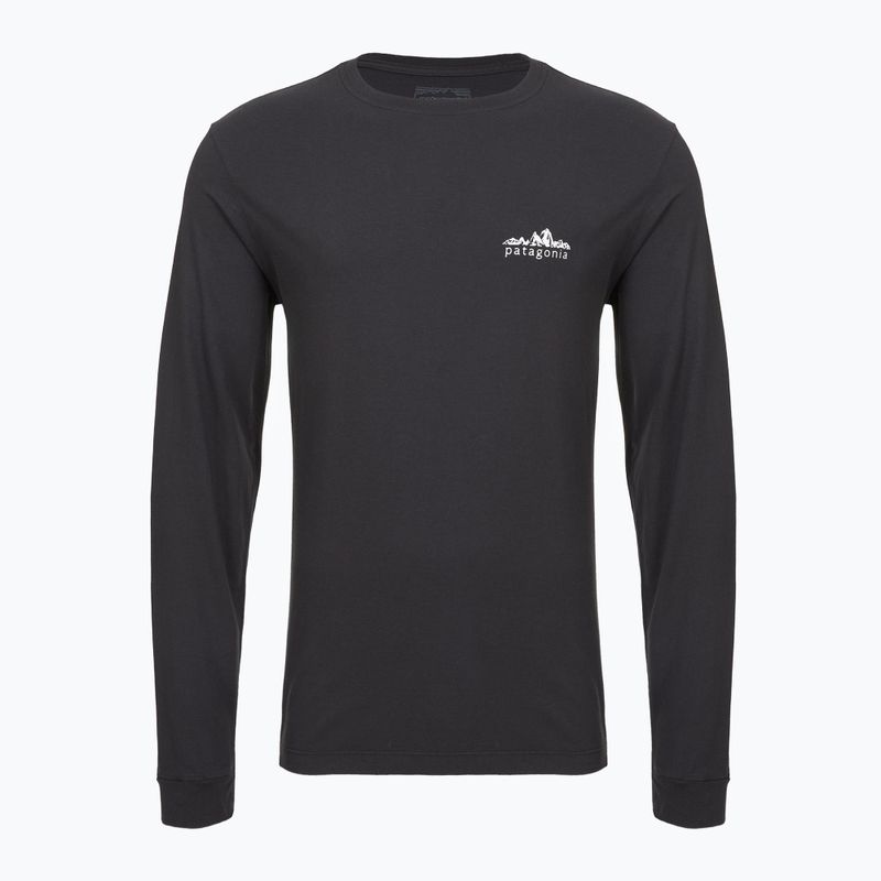 Pánske tričko longsleeve Patagonia Fitz Roy Foothills LS ink black