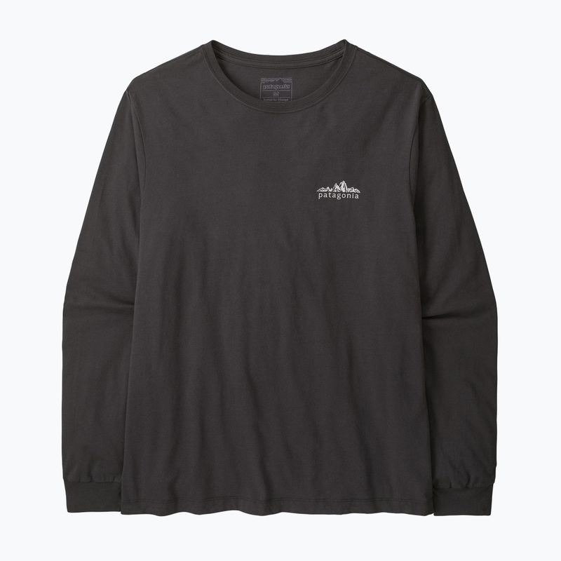 Pánske tričko longsleeve Patagonia Fitz Roy Foothills LS ink black