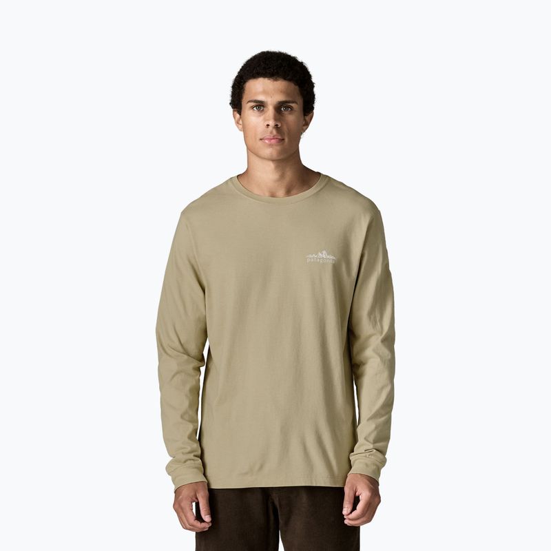 Pánske tričko longsleeve Patagonia Fitz Roy Foothills LS weathered stone