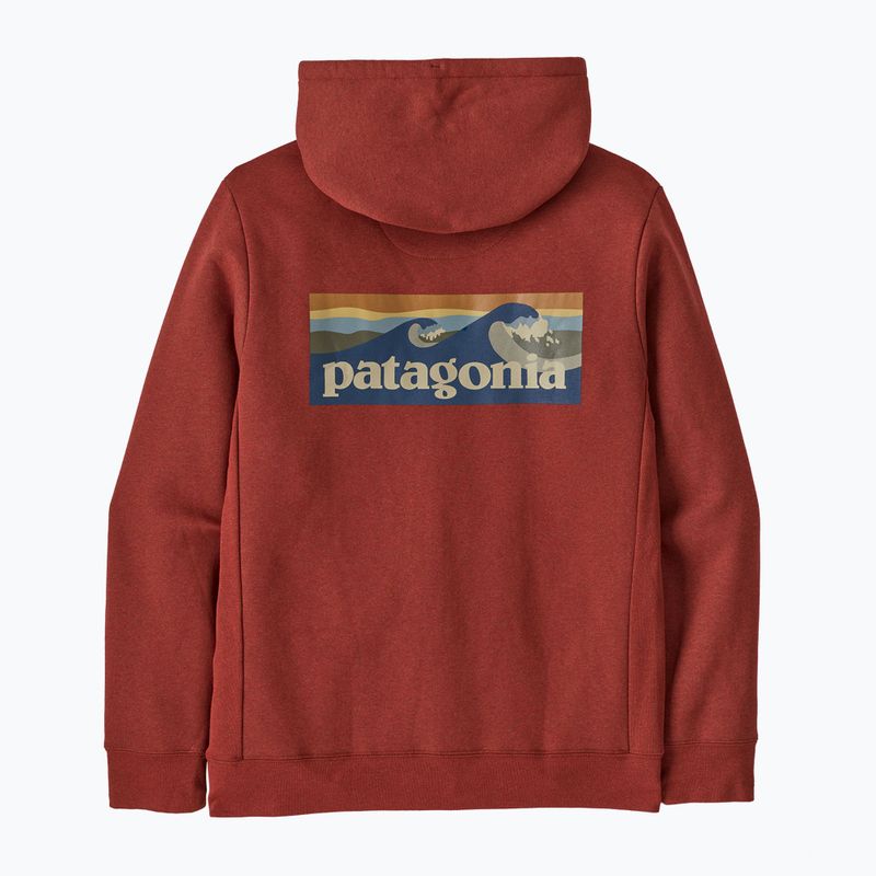 Pánska mikina Patagonia Boardshort Logo Uprisal Hoody Rusty Red 2