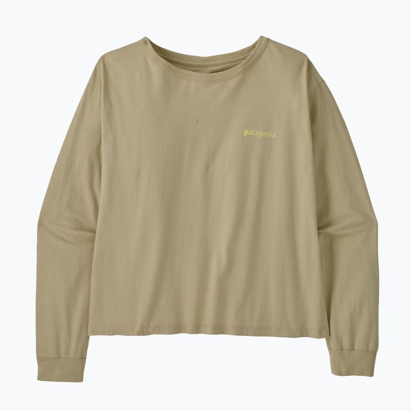 Dámske tričko longsleeve Patagonia Hut Tripper Easy Cut weathered stone 2