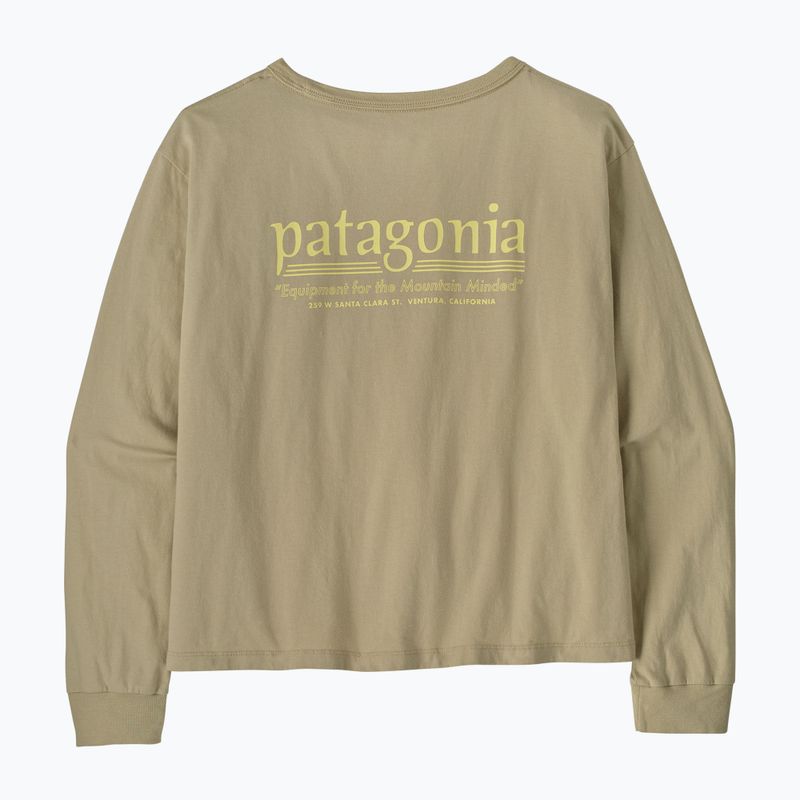 Dámske tričko longsleeve Patagonia Hut Tripper Easy Cut weathered stone 3