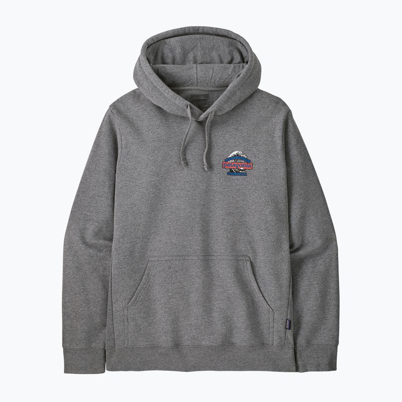 Pánska mikina Patagonia Great Waves Uprisal Hoody gravel heather 3