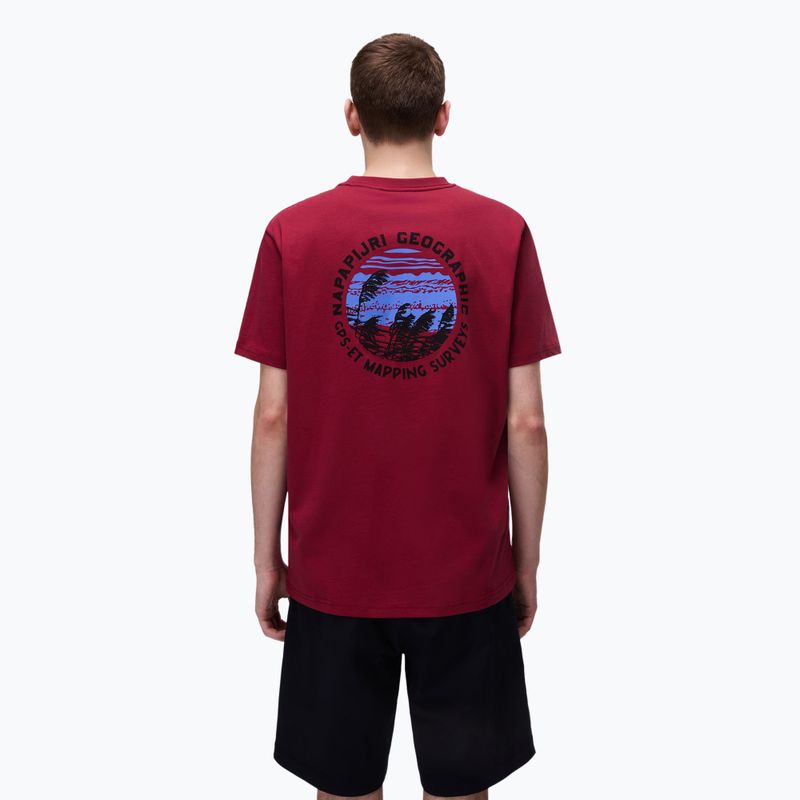Pánske tričko Napapijri S-Vignonil Back t-shirt tibetan red R1E 2