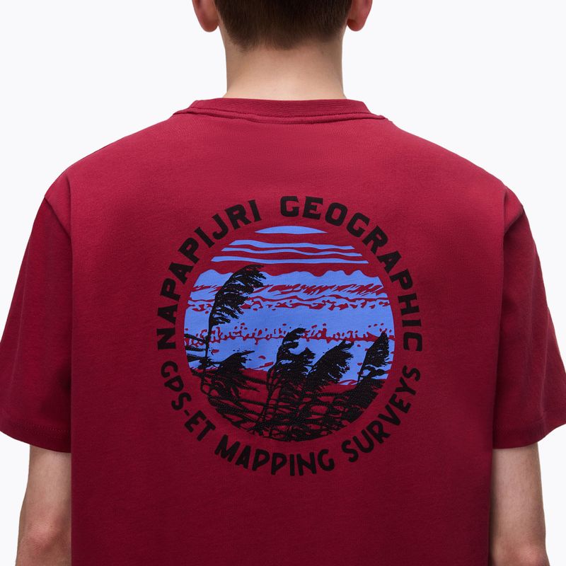 Pánske tričko Napapijri S-Vignonil Back t-shirt tibetan red R1E 4