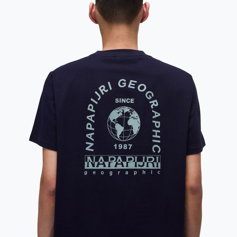 Pánske tričko Napapijri S-Box Logo white whisper 4