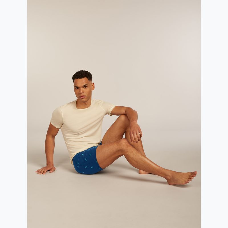 Pánske termo boxerky Icebreaker Anatomica Snow Day atlantis/topaz/aop 8