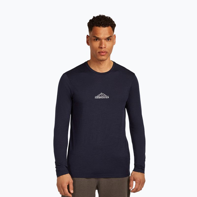 Pánske tričko longsleeve icebreaker Merino 150 Tech Lite Road To Cook midnight navy