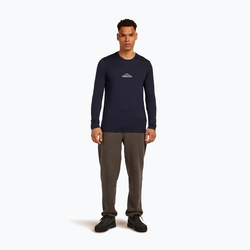 Pánske tričko longsleeve icebreaker Merino 150 Tech Lite Road To Cook midnight navy 2