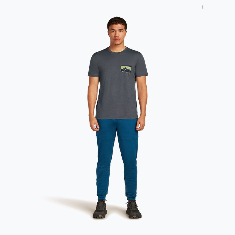 Pánske tričko Icebreaker Merino 150 Tech Lite Infographic obsidian 2