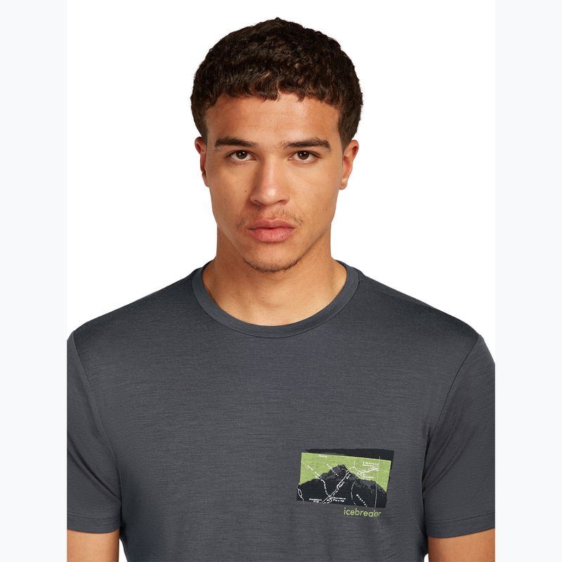 Pánske tričko Icebreaker Merino 150 Tech Lite Infographic obsidian 4