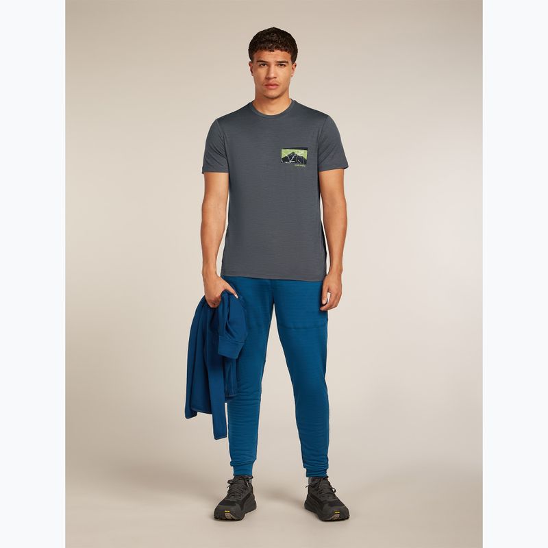 Pánske tričko Icebreaker Merino 150 Tech Lite Infographic obsidian 7