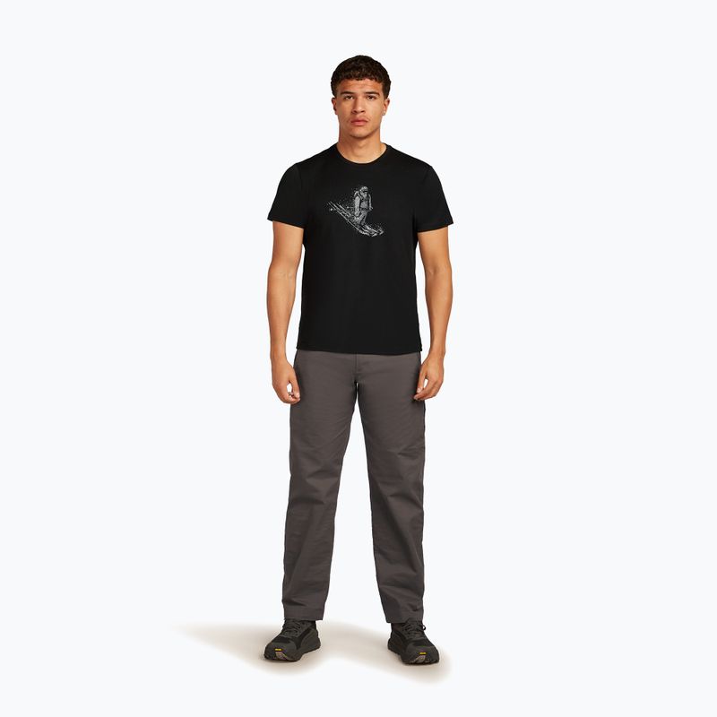 Pánska tričko icebreaker Merino 150 Tech Lite Skiing Yeti black 2