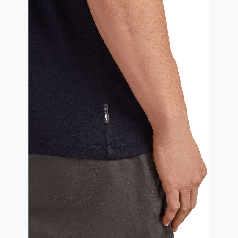 Pánske tričko icebreaker Merino 150 Tech Lite Mountain Pulse midnight navy 5