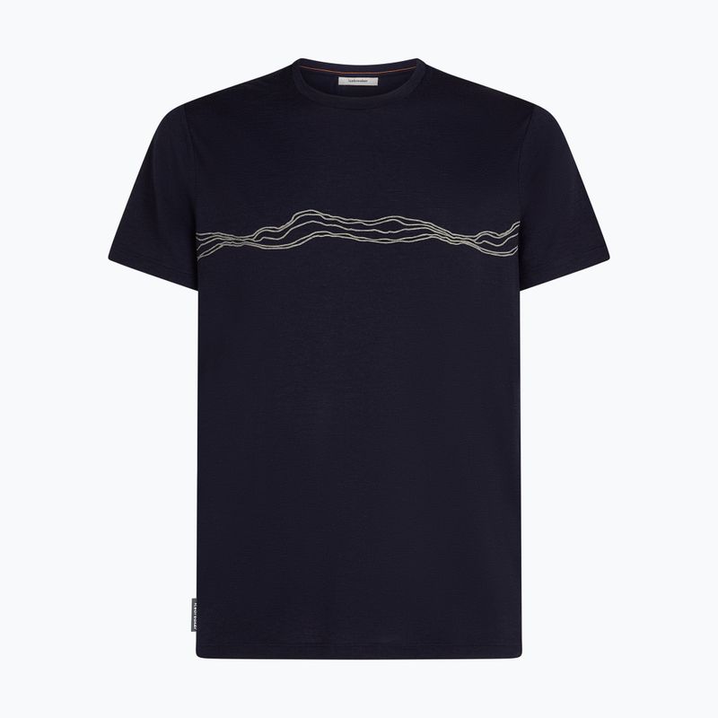Pánske tričko icebreaker Merino 150 Tech Lite Mountain Pulse midnight navy 6