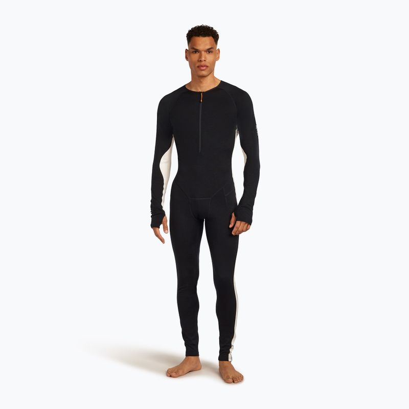 Pánsky termo overal icebreaker Merino 200 Oasis+ black/undyed/cb 4