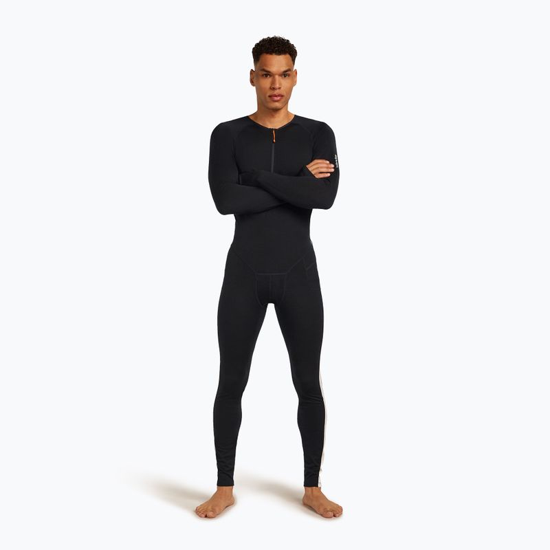Pánsky termo overal icebreaker Merino 200 Oasis+ black/undyed/cb 5