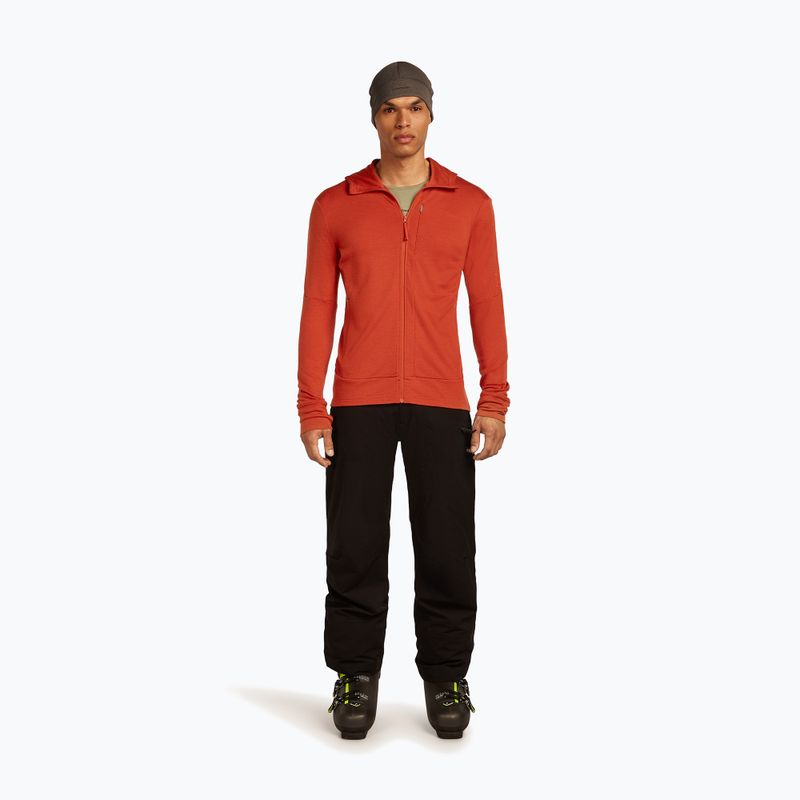 Pánska mikina Icebreaker Merino 260 Quantum IV Zip Hoodie agate 2